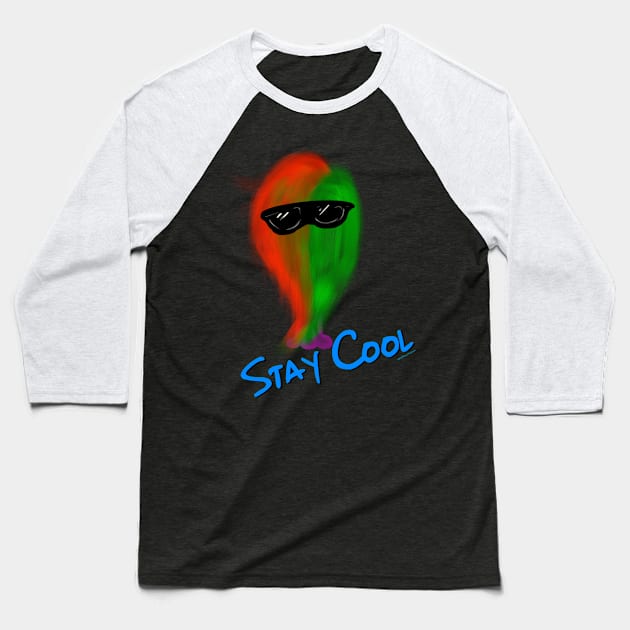 Stay Cool Baseball T-Shirt by skrbly